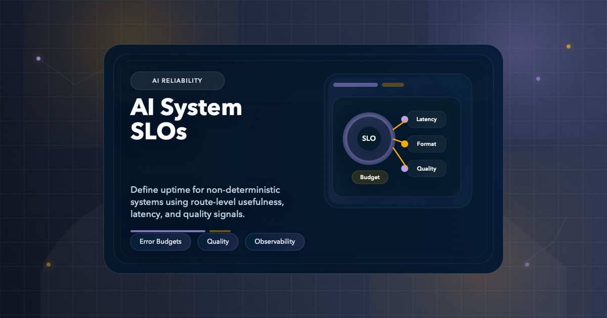 AI System SLOs: Defining Uptime for Non-Deterministic Systems