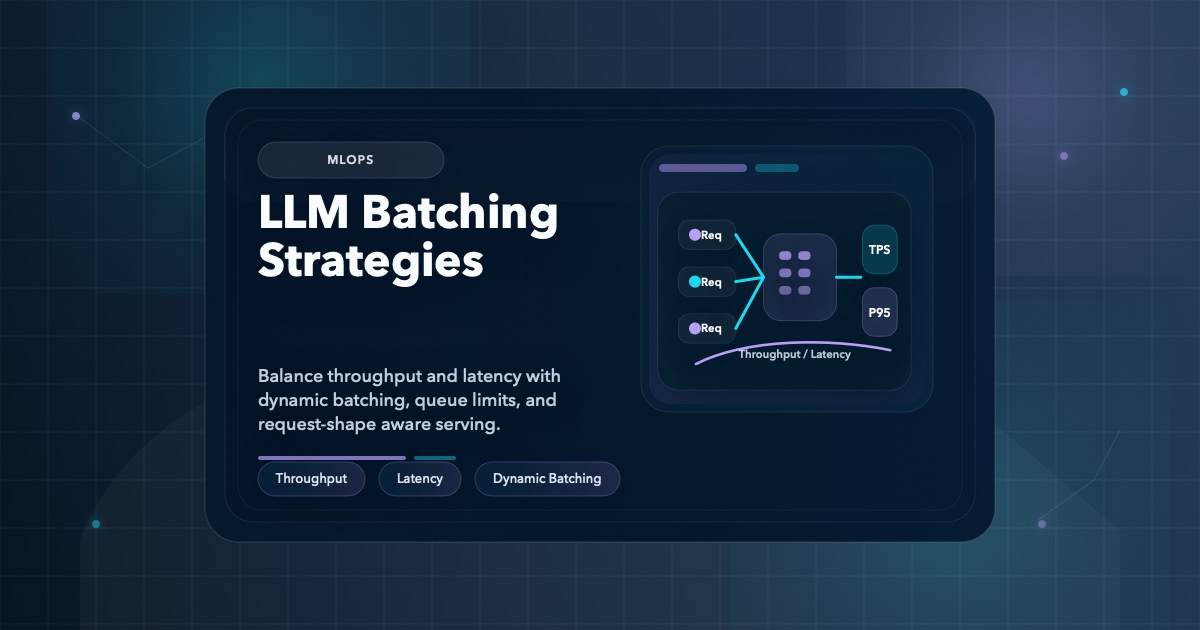 Batching Strategies for LLM Inference: Throughput vs Latency Tradeoffs