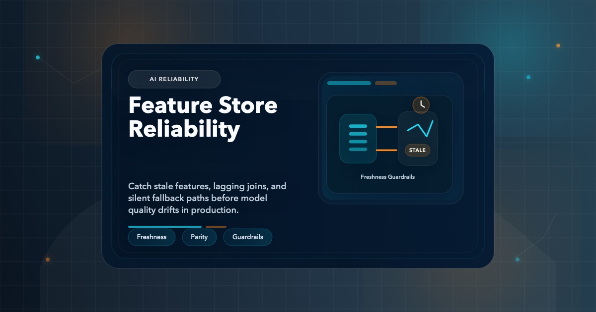 Feature Store Reliability: When Stale Features Silently Break Predictions